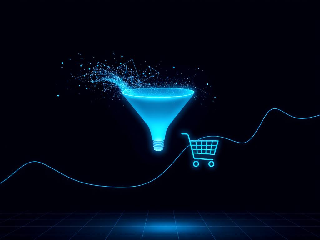 Abstracte visual voor de branche Webshops